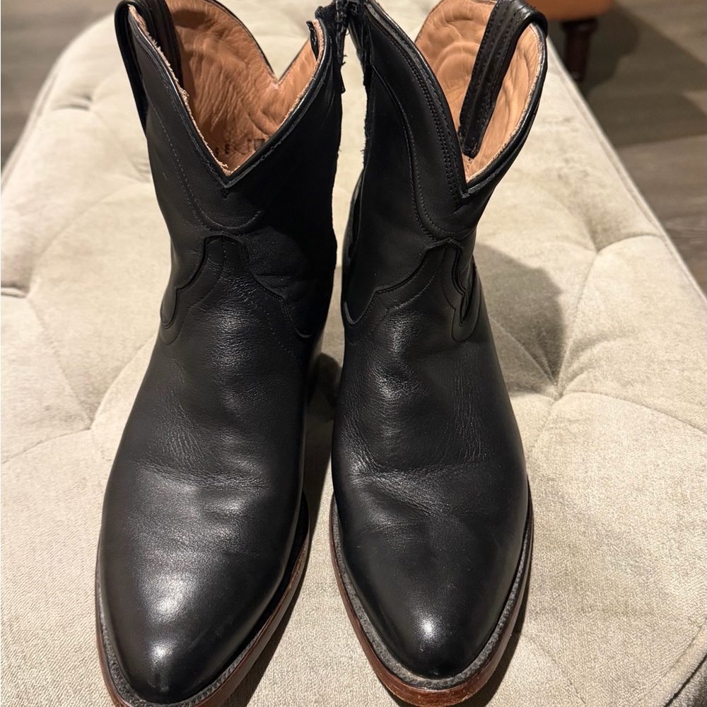 Tecovas Black Leather Cowboy Boots